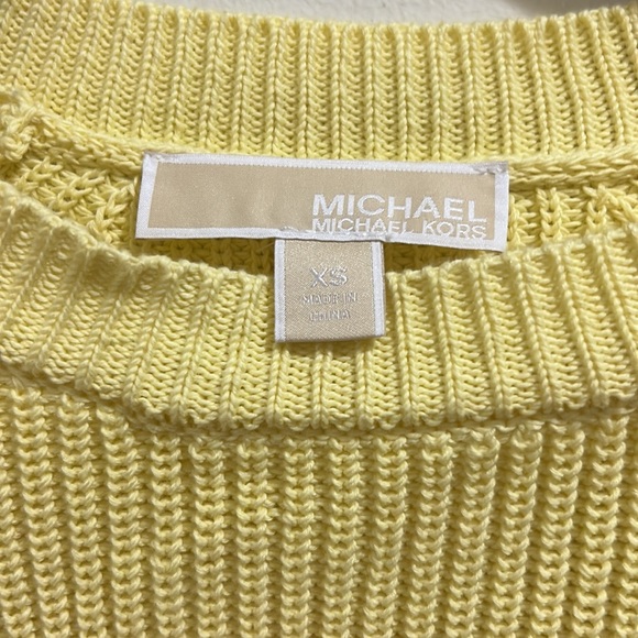 Michael Kors Knit Sweater Pastel Yellow - Picture 3 of 8